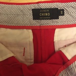 J Crew Red Chino Shorts Size 00